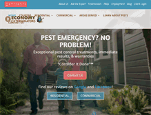 Tablet Screenshot of economyexterminators.com